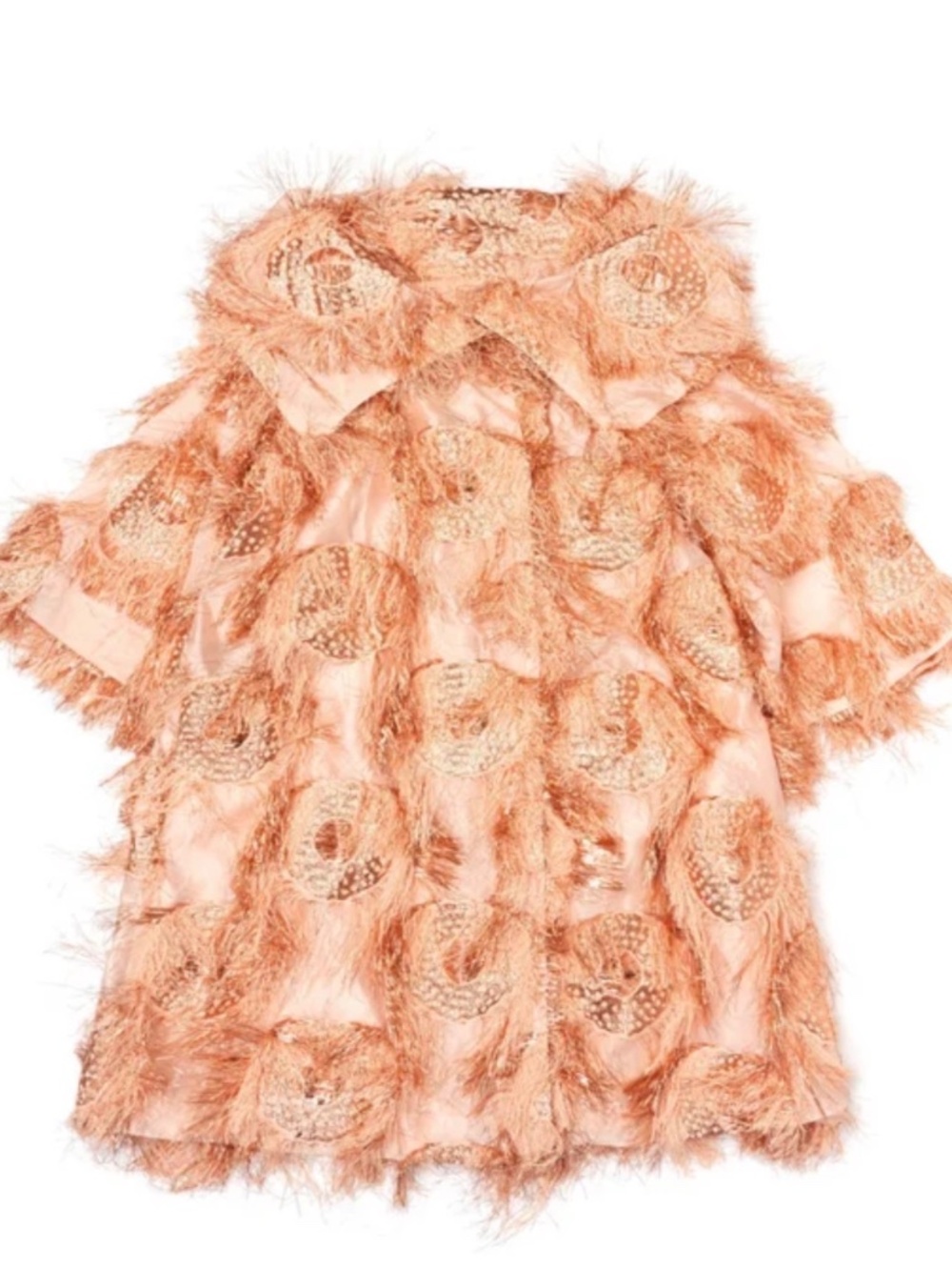 BURU Rose Gold Eyelash Car Coat